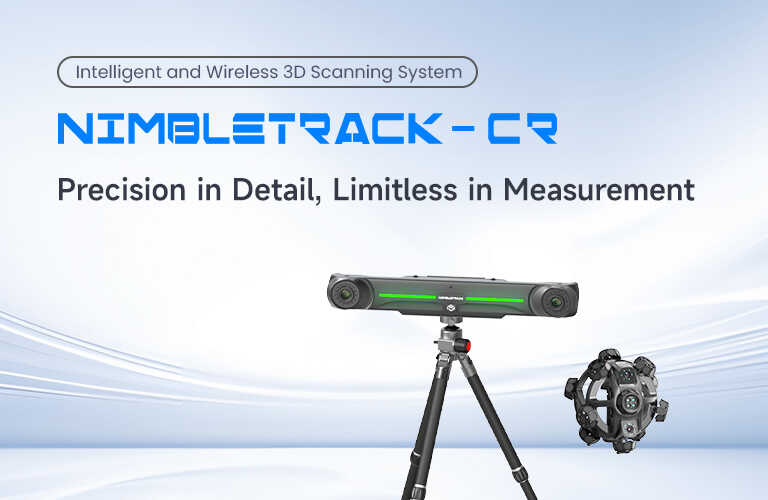 A Scantech revela o NimbleTrack - Cr: O sistema de varredura 3D inteligente e sem fio para a captura de detalhes finais