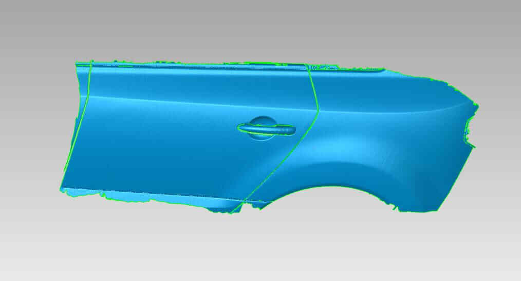 Stl 3D data of damaged car
