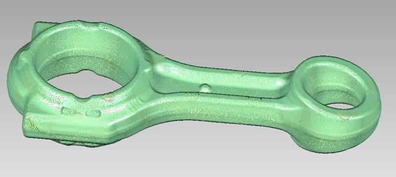 Casting rod point cloud data