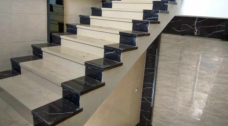 Stair without handrail Stair without handrail