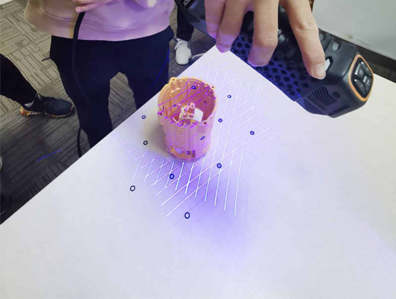 3D scanning a cylinder shell