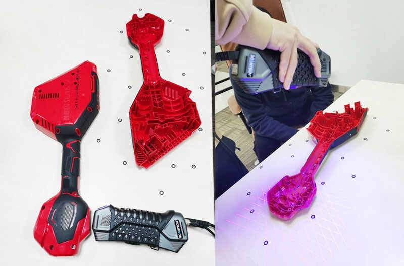 3D scanning a plastic shell