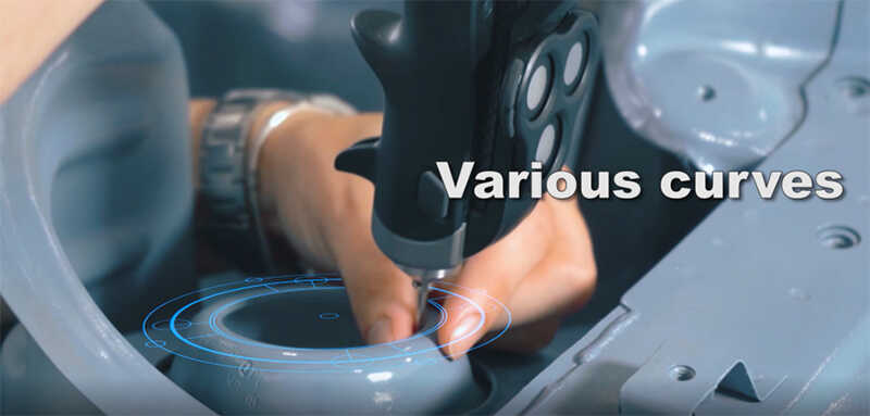 contact measurement, various curves contact measurement, various curves