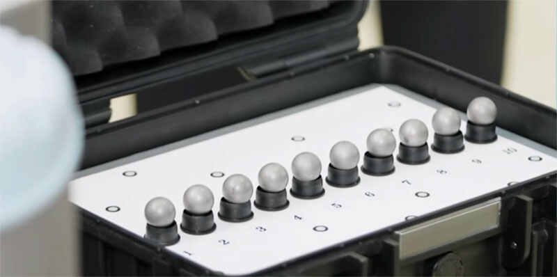3D scanning 10 standard balls
