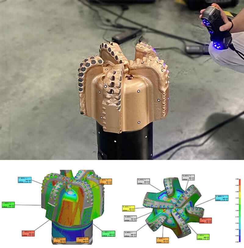 3D scanning diamond drill pit
