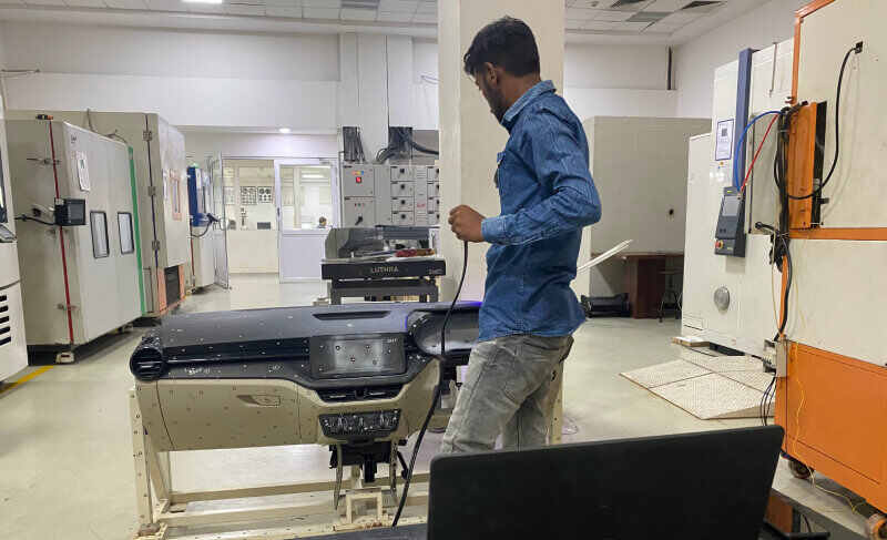 3D scanning an instrument panel