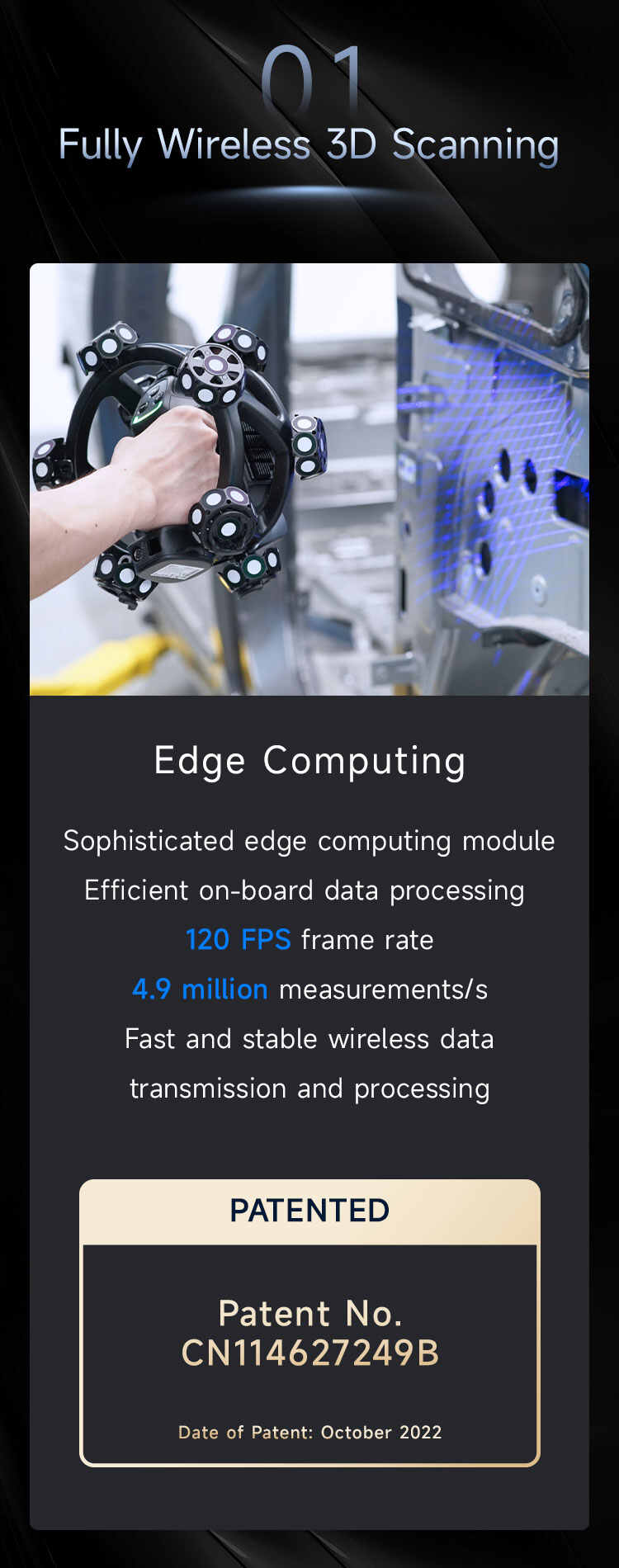 Fully Wireless 3D Scanning