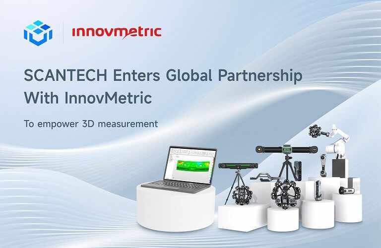 A Scantech faz parceria com a InnovMetric para aprimorar as soluções 3D para fabricação industrial