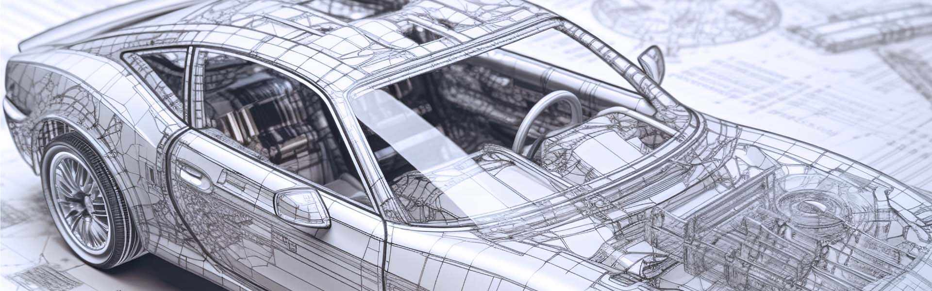 Varredura 3D na educação: IUH usa trackscan - Sharp 49 para engenharia reversa de uma estrutura de carro
