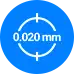Accuracy of up to 0.020 mm